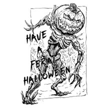 Feral Jack-o'-Lantern Creepy Halloween T-Shirt