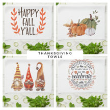 Fall & Thanksgiving Kitchen Towels