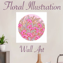 Floral Illustration Wall Art