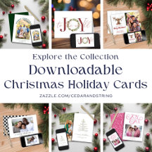 Last Minute Downloadable Holiday Cards