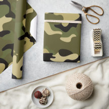 Camouflage Army Design Gift Wrapping Suite