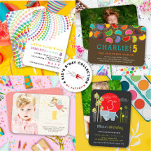 ALL KID'S & CHILDREN'S BIRTHDAY PARTY INVITATIONS