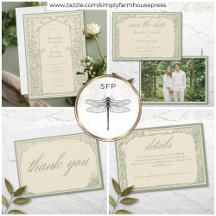 Sage Ivory Vintage Botanical Trellis Arch Wedding