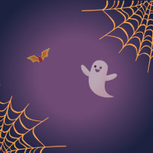 Dark Blue Little Boo Halloween Birthday