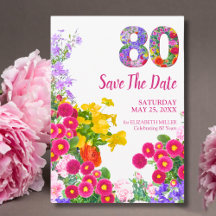 Elegant Garden 80th Birthday Party Suite