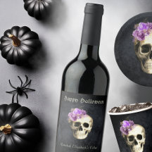 Gothic Skull Roses Halloween Party Supplies