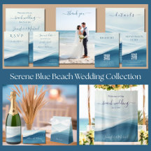  Serene Blue Beach Wedding Collection