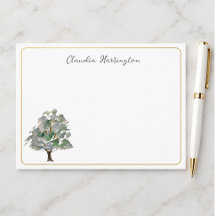 Watercolor Tree Hand-Illustrated Nature Stationery