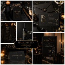 Elegant Halloween Cocktail Party Collection