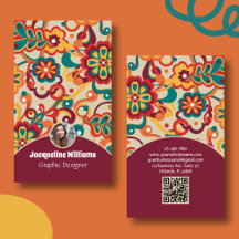 Groovy Psychedelic Floral Business Collection