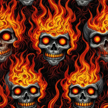 Flaming Skulls -#generativecontent