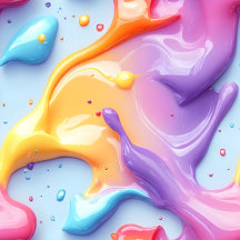 Rainbow Paint Fusion Pattern