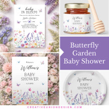 Baby in Blooms Butterfly Garden Baby Shower