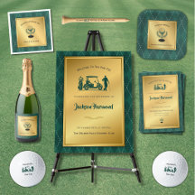 Luxury Golf Retirement Party Supplies and Gifts