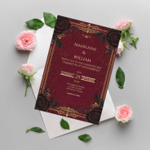 Gothic Wedding Invitations Collection 