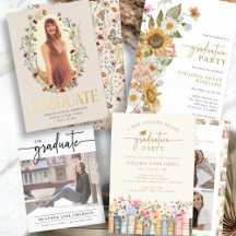 2026 Graduation Party Photo Invitations