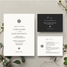 Classy Modern Minimal Typography Wedding Suite