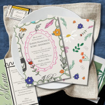 Hand Drawn Botanical Wedding Collection 