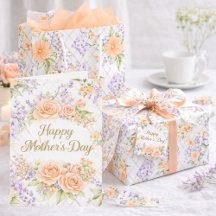 PEACH ROSES & LAVENDAR COTTAGECORE COLLECTION