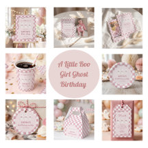 A Little Boo Girl Ghost Birthday