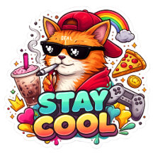 Stay Cool Vibes – Chill Cat Streetwear Aesthetic 
