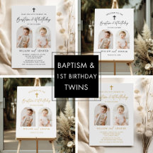 Baptism & 1st Birthday Twins Boy and Girl