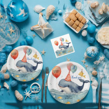 Boys Whale of a Time Birthday Party Collection