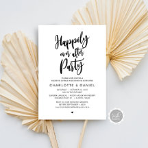 Happily Ever After Party, Wedding Invites (TED622)