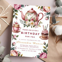 feminine floral invitation