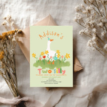 Neutral Cute Two Silly Goose Farm 2nd Birthday 