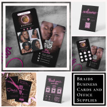 Braids Business Cards  and Office Supplies
