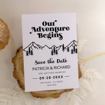 Rustic Mountains Save The Date