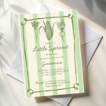 Little sprout farmers market Baby Shower