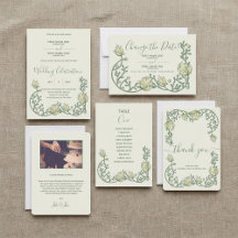 Art Nouveau Vintage Botanical Wedding