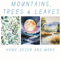 Mountains Trees And Leaves 