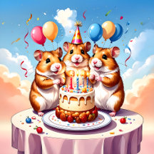 Golden Hamsters Birthday Party