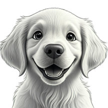 Sweet Golden Joy: Pixar-Style Puppy Friends