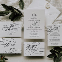 Romantic Calligraphy Wedding Collection