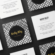 Modern Chic Business Cards - Owlie Nest