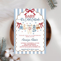 Baby It’s Cold Outside Blue Winter Baby Shower