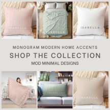 Monogrammed Modern Home Accents