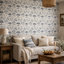 Vintage French Country "Toile de Jouy "