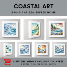 Seaside Surf Art Prints