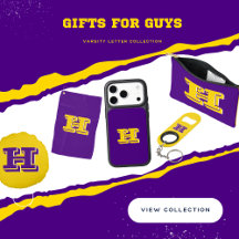 Purple and Gold High School Graduation Gift Ideas