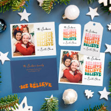 Retro colors we believe in Santa Claus