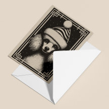 Christmas Poodle Cards & Gift Wrapping Goodies