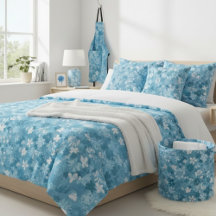 Turquoise Garden & Ocean Blooms