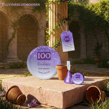 Timeless Purple Glitter | 100th Birthday