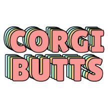 Corgi Butts Pastel
