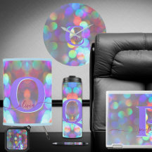 Multicolor Sparkles Office and Desk Suite